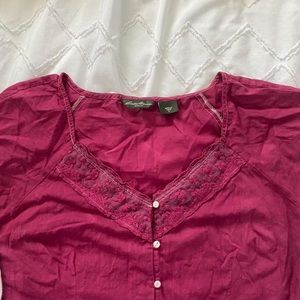 Eddie Bauer Vintage linen blouse